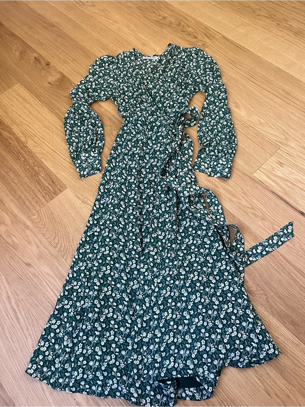 Reformation Women’s Susanna Wrap Dress-Vancouver  Green size M